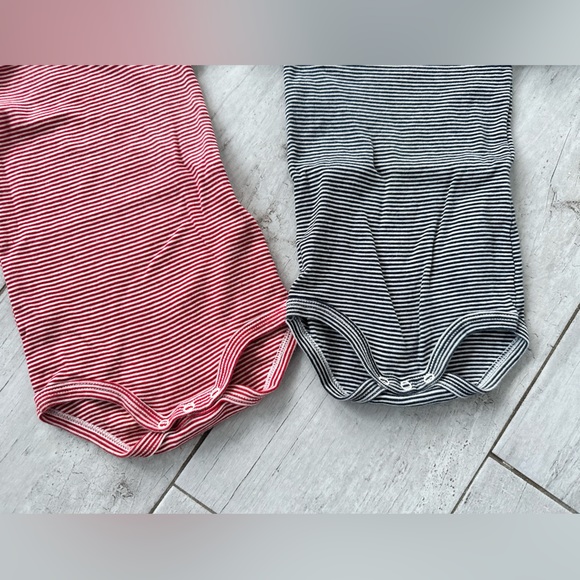 Two petit bateau striped onesies - Picture 4 of 5